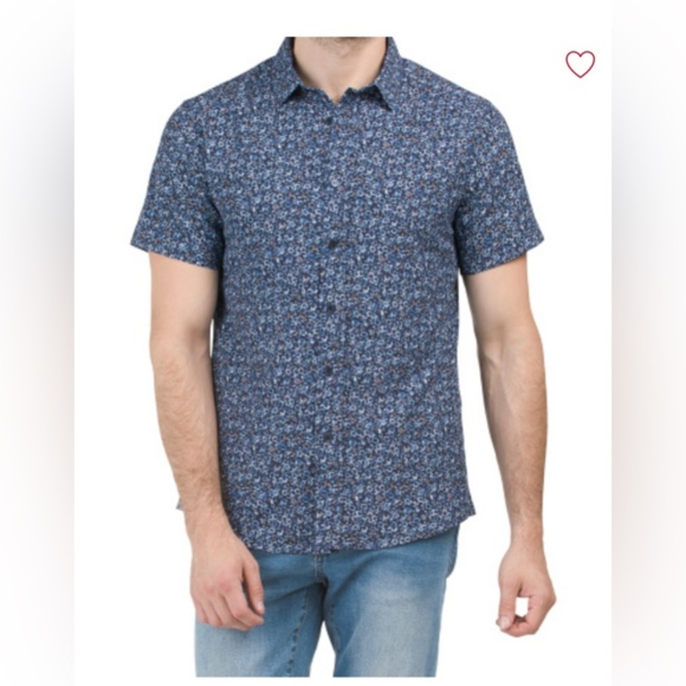 MAGASCHONI Short Sleeve Printed‎ Shirt  SIze M NWT